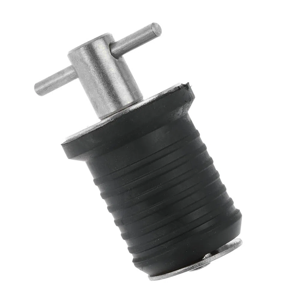 Tappo di scarico per imbarcazione marina con manico a T, tappo di scarico in acciaio inox, tappi in gomma intrecciati, accessori per barche per fori da 32 mm