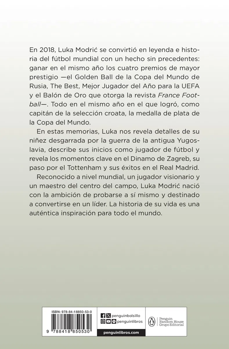 Mi partido. La autobiografía de Luka Modrić