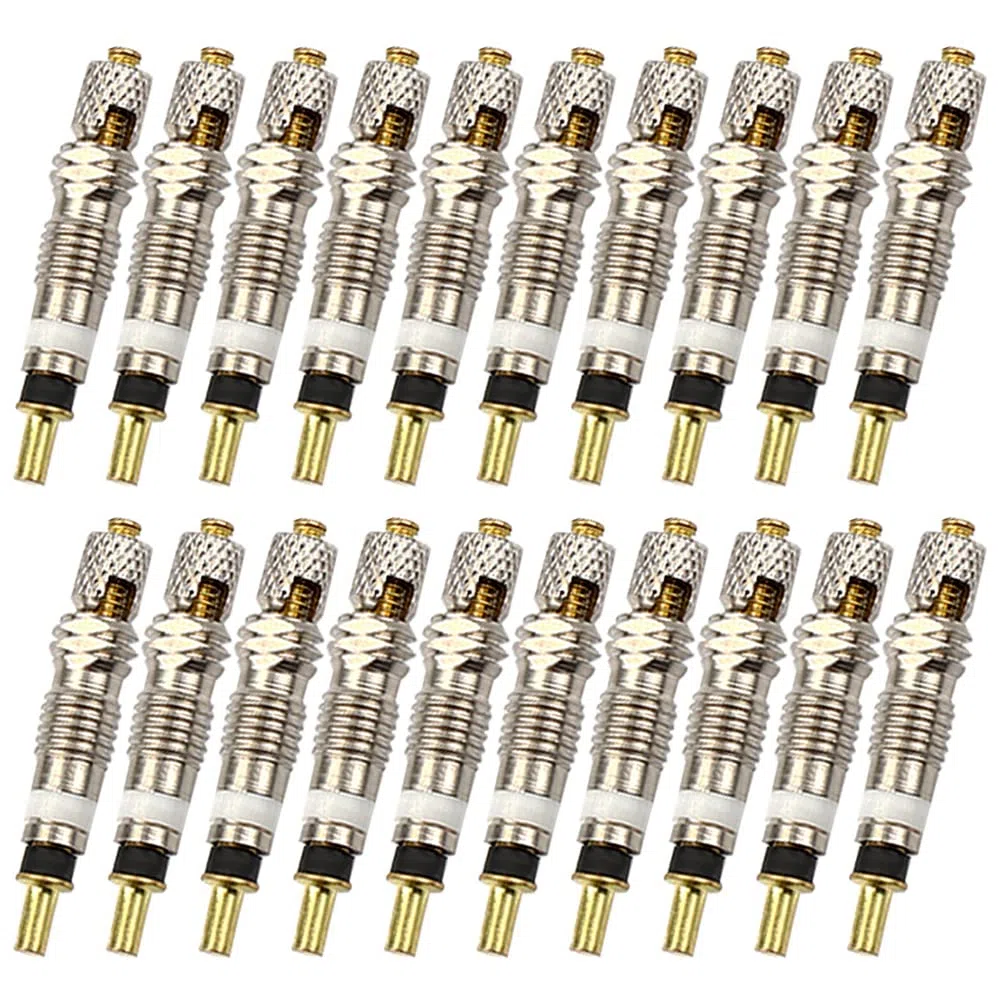 Presta Valve Cores 20 pezzi per Mountain Bike Adattatore universale per Valvola per Bicicletta Nucleo Valvole per Bici e MTB