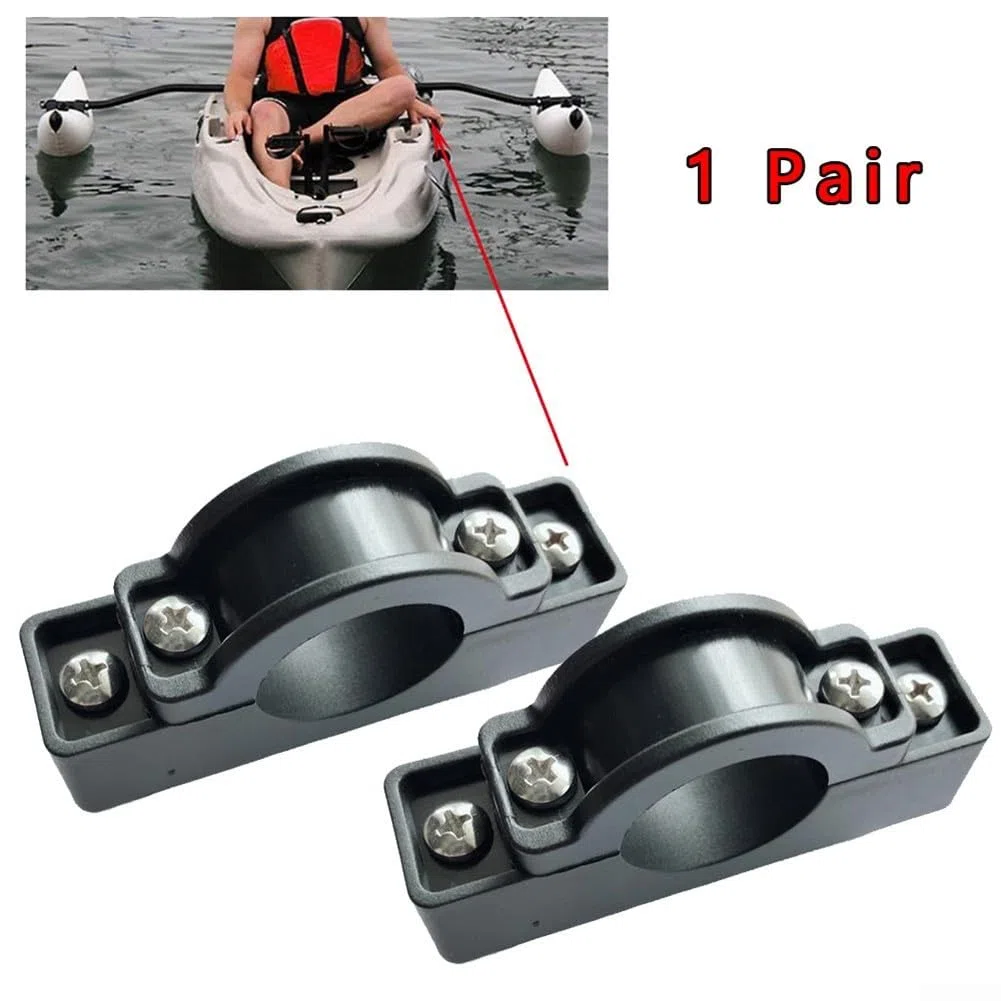 2 x supporti per kayak per canoe e barche, accessorio stabilizzatore galleggiante per fissare pali per kayak lato nylon costruzione