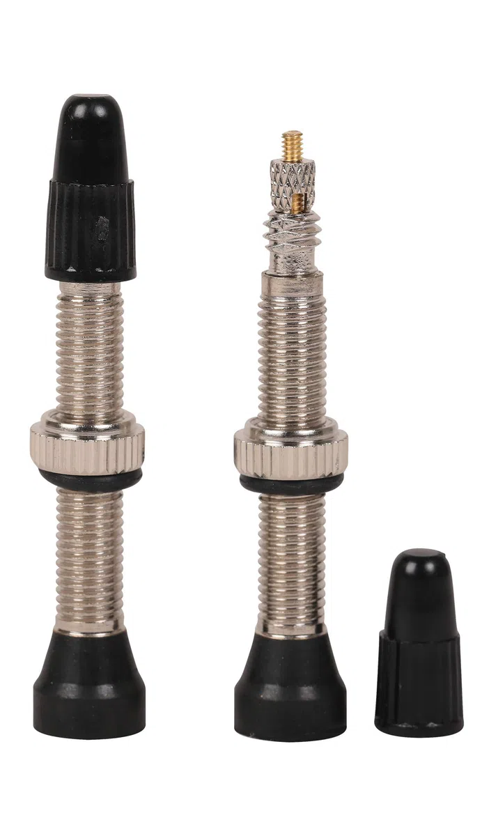 Zefal Valvole Tubeless, Presta valvole incluso strumento di rimozione, Nero, 45 mm, Set di 2