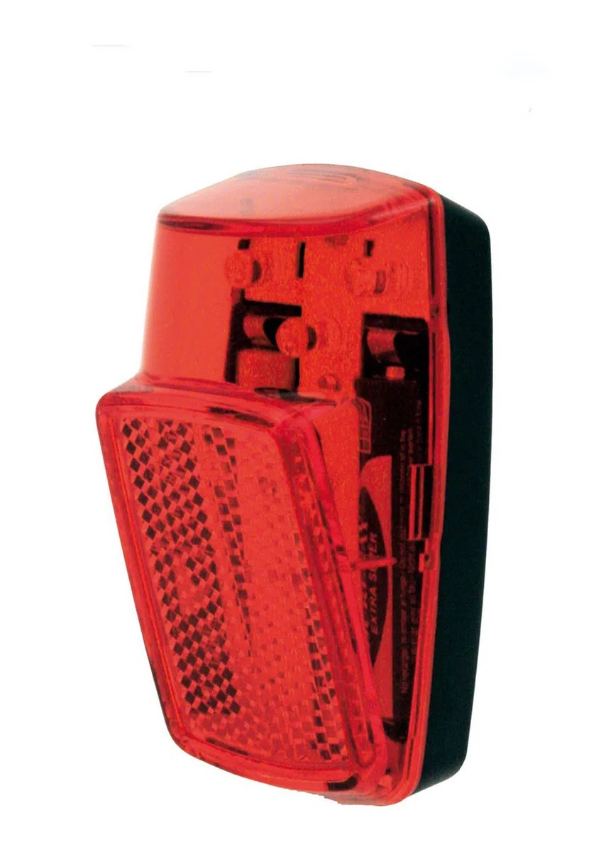 Onogal - Luce per parafango posteriore per bicicletta, con faretto a LED, alimentata a batterie, mod. 3471