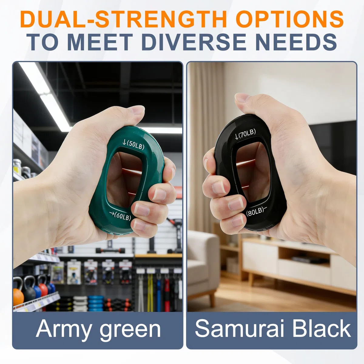 Hand Gripper,Hand Grip,Hand Muscle Trainer, Attrezzo per L'allenamento Della Forza, Attrezzo Portatile per L'allenamento di Avambracci E Mani, Allenamento Con Il Peso Corporeo,4 Pezzi
