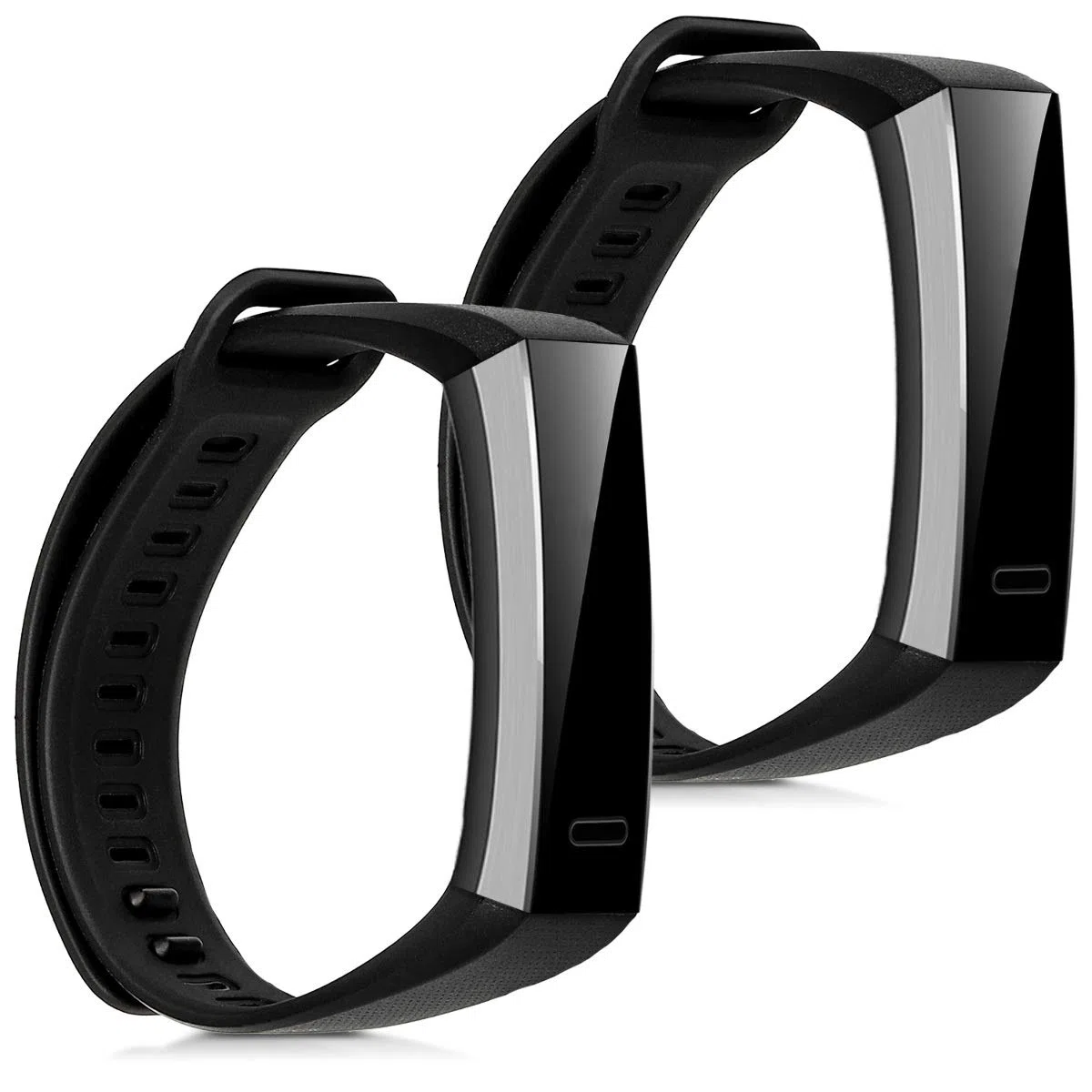 kwmobile 2x Cinturino Silicone Fibbia Compatibile con Huawei Band 2 / Band 2 Pro Cinturino - Cinturini 16-22 cm