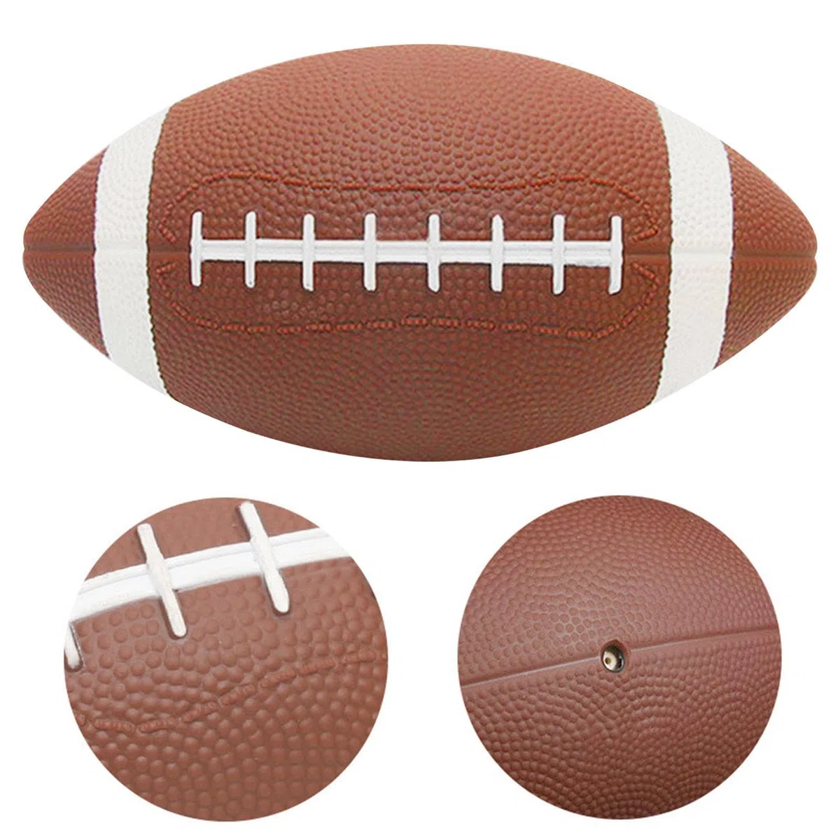 Generico Football americano, pallone da calcio in gommas, palloni per tutte le stagioni con presa migliorata per giochi e allenamenti in giardino, regalo per bambini