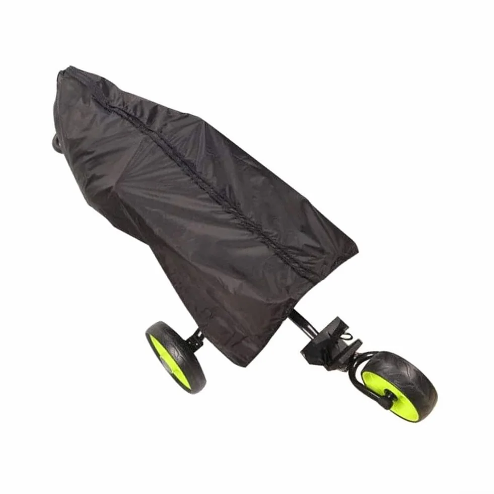 Copertura antipioggia per sacca da golf, impermeabile, in tessuto Oxford Dacron, con chiusura a coulisse, per borse da carrello, protezione da pioggia, neve, polvere, UV, nero, 30 x 62 x 130 cm
