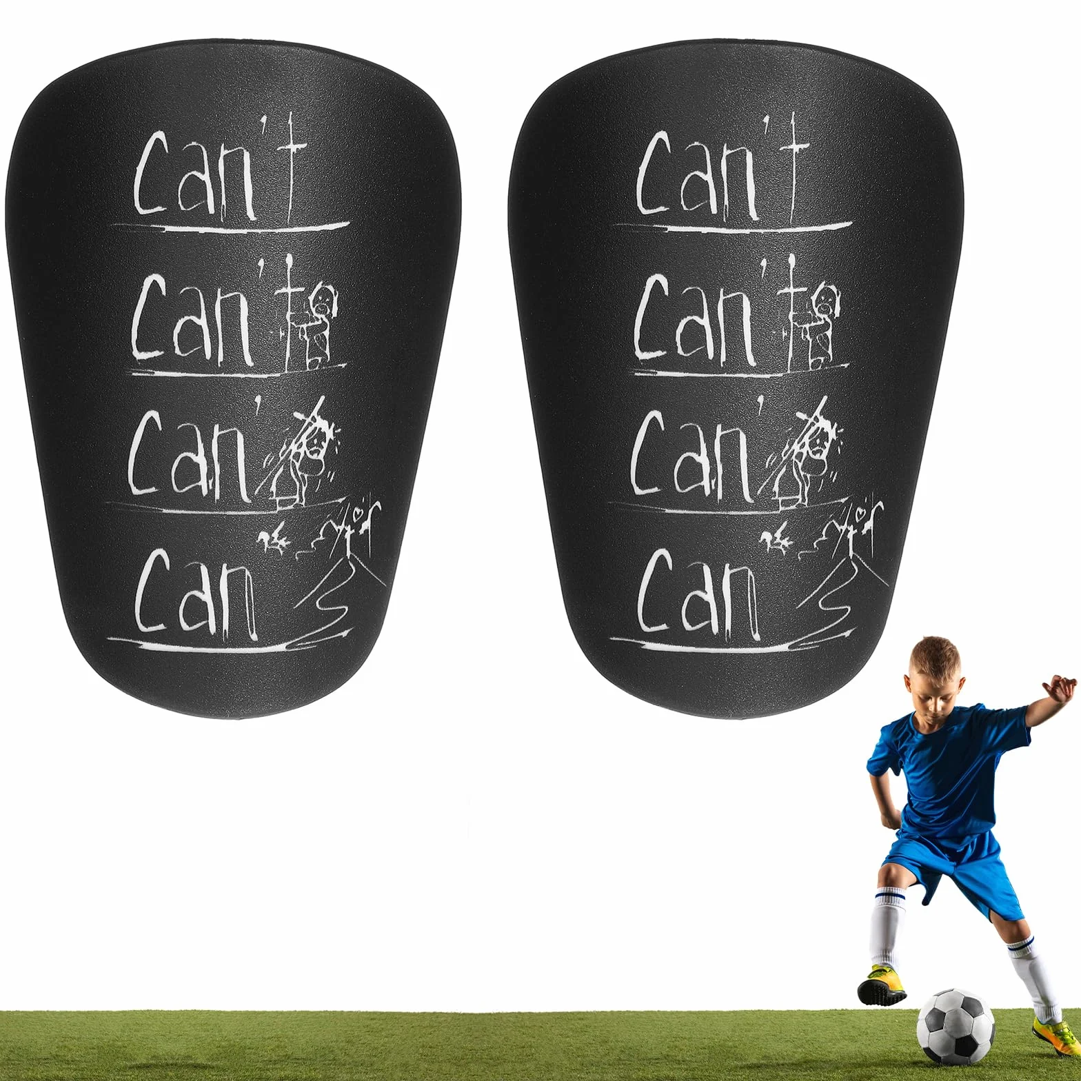 Tyqour Parastinchi da Calcio Mini - Protezione per Stinchi per Bambini, Ragazzi e Ragazze