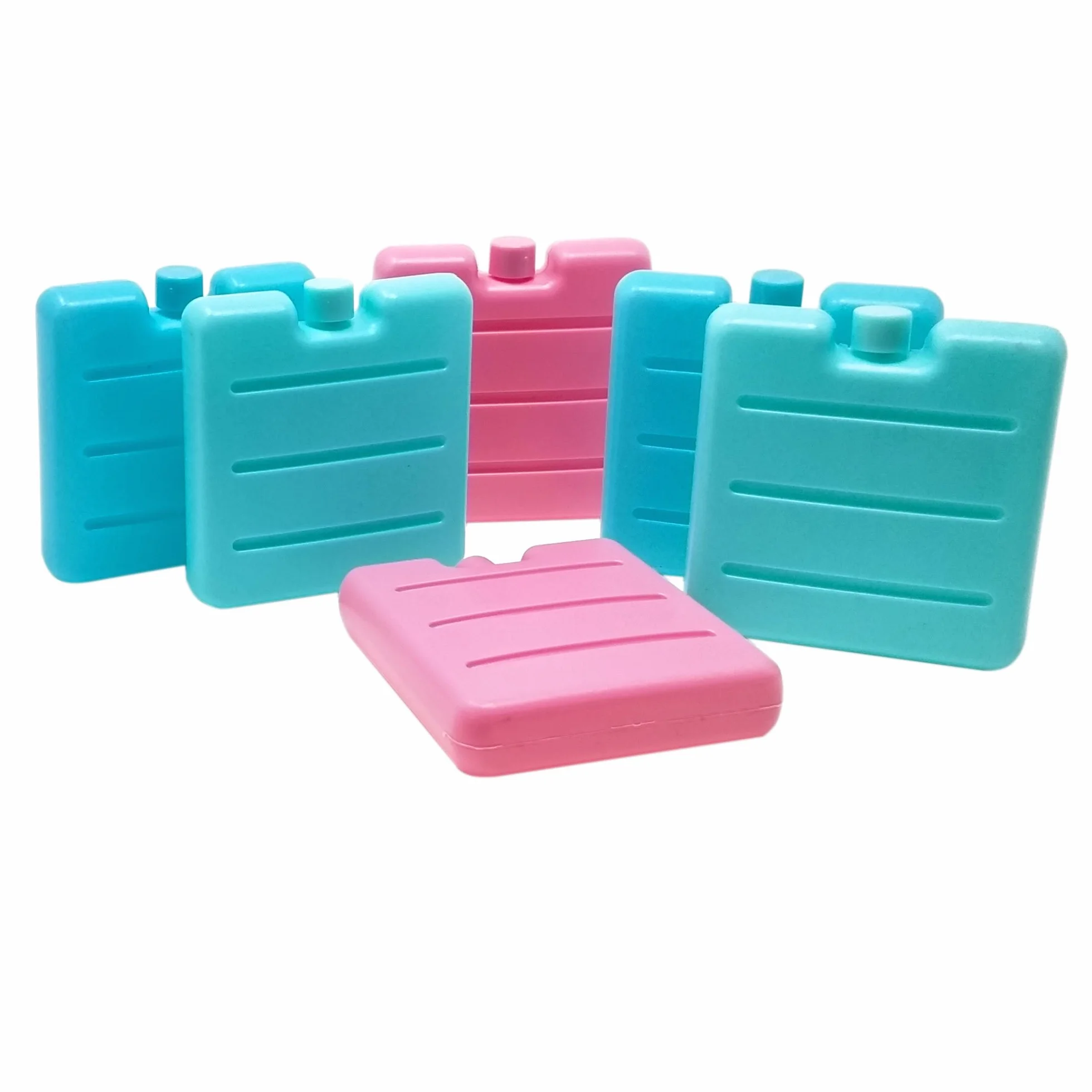 ToCi Piccoli Fresco Batterie in Blu, Rosa e Verde | Mini Fresco-Elementi Riflettenti per la Borsa frigo | Fresco-Batteria per Il Contenitore per Il Pranzo