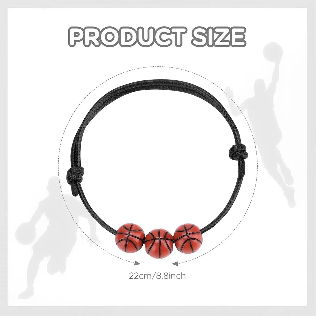 12 Pezzi Bracciali Intrecciati Basketball, Bracciale Regolabile,Basketball Charm Braccialetti, Braccialetto del Basket Sportivo,Bracciale Basket per Adolescenti Adulti Bomboniere