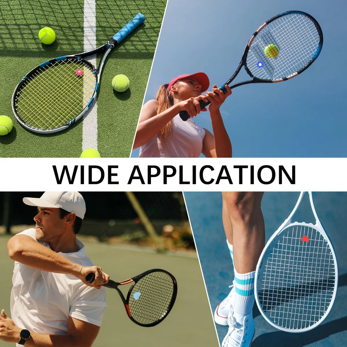 Racchetta da tennis antivibrazioni, ammortizzatore in morbido silicone per racchetta da tennis, a forma di cuore
