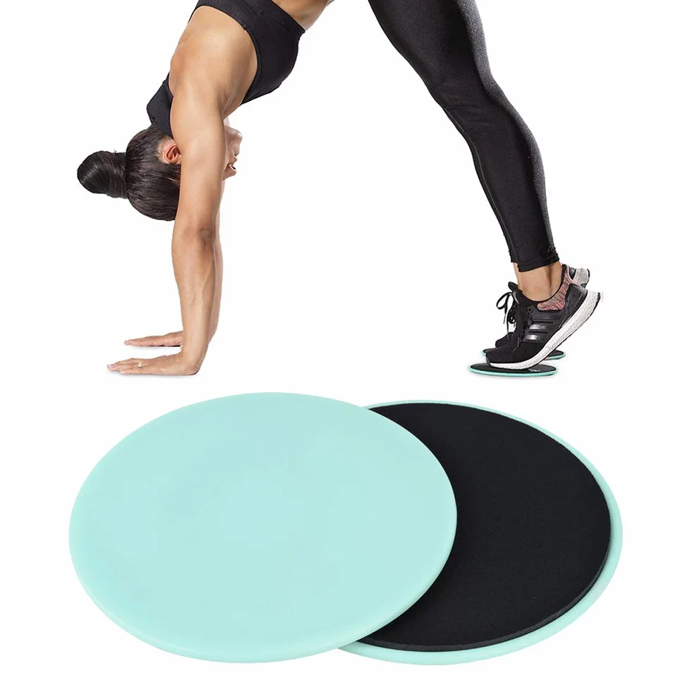 Esercizio Core Sliders Fitness Gliding Disc Dual Sided Esercizio Core Glider Dischi scorrevoli per Allenamento Completo del Corpo Allenamenti Addominali e Core 2 Pezzi(Menta)