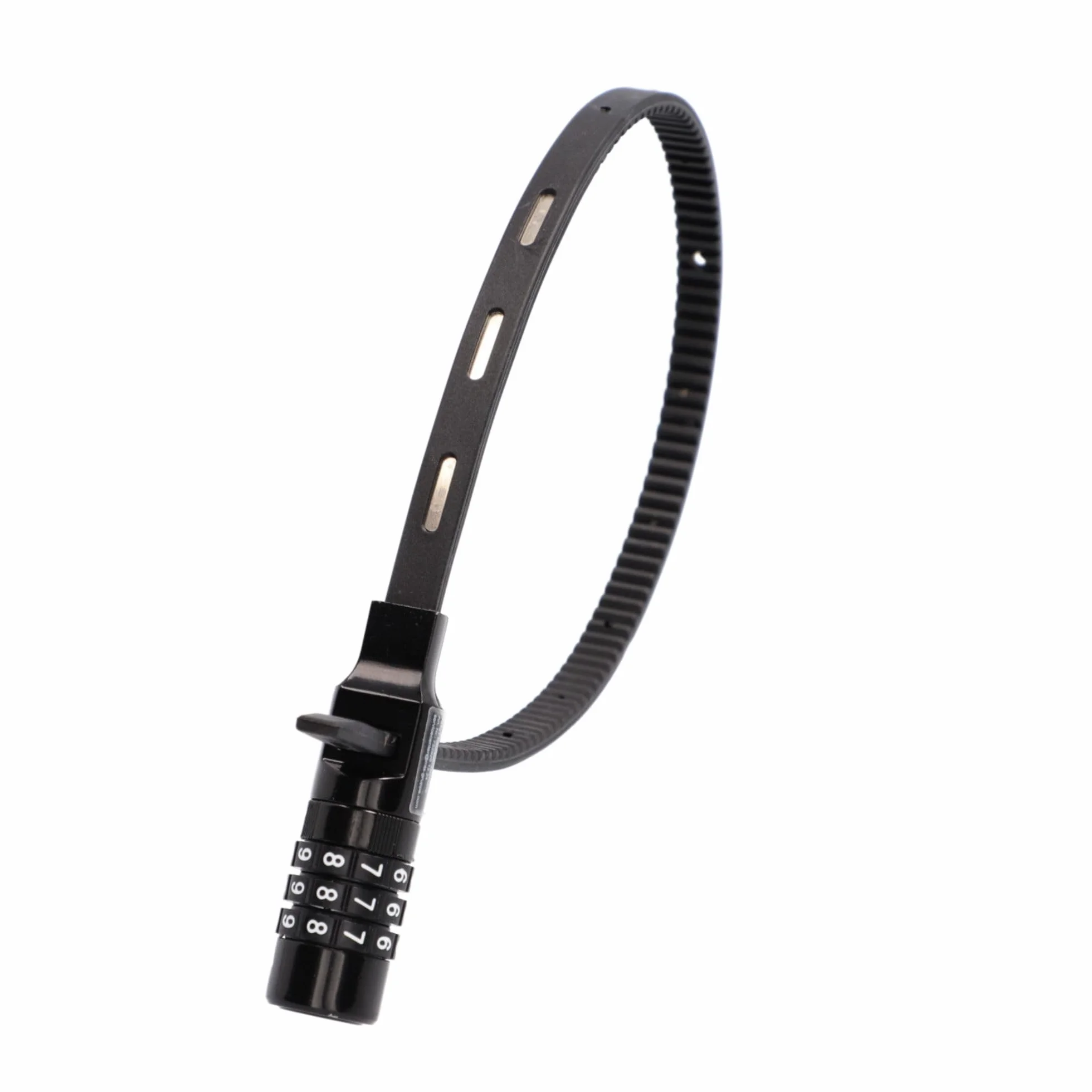 FISCHER Lucchetto speciale per bicicletta, casco o sci, nero, lunghezza: 53 cm