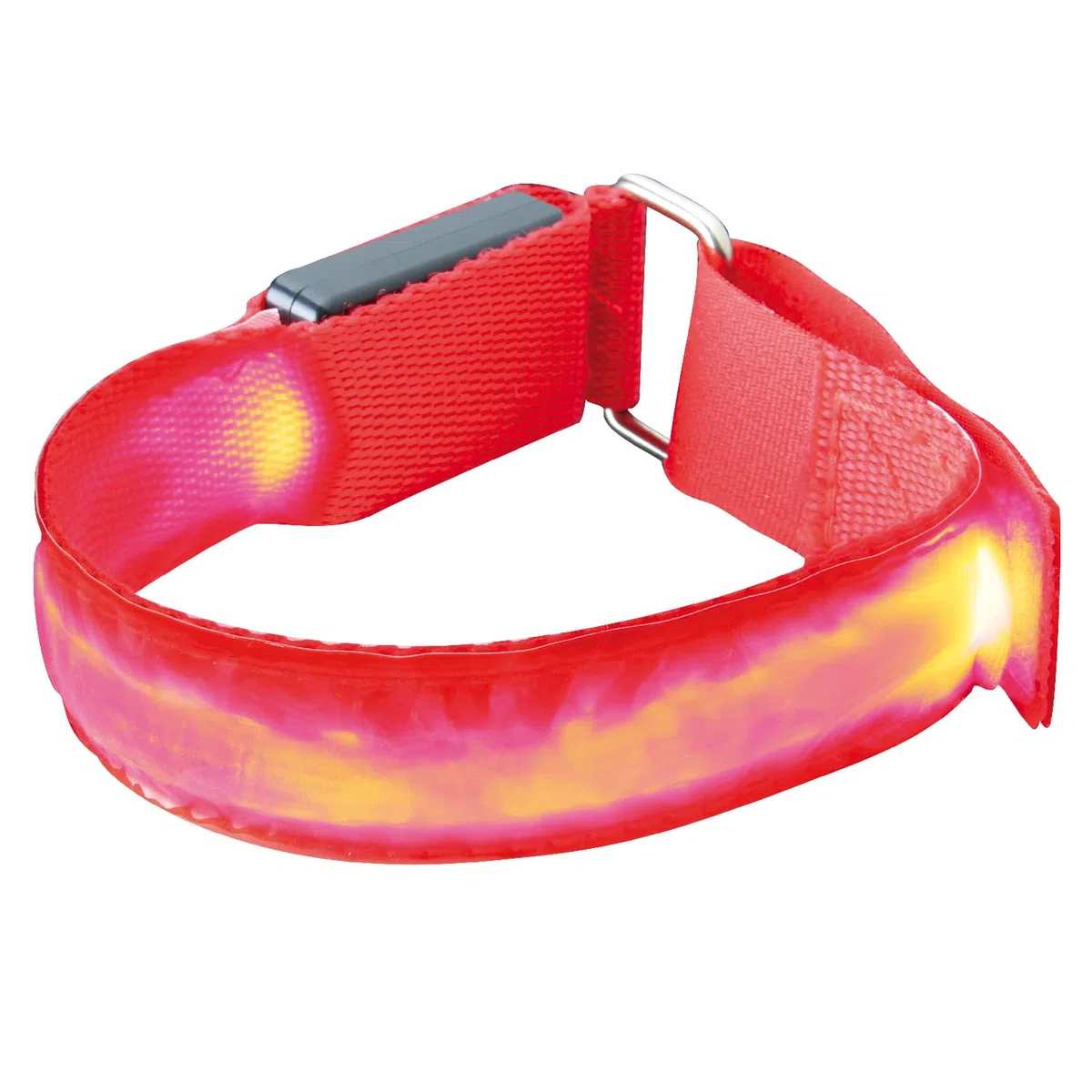 Valex Luce da Braccio Ricaricabile, 3 Funzioni, Fissaggio a Strappo, Segnalazione Luminosa per Sport, Corsa