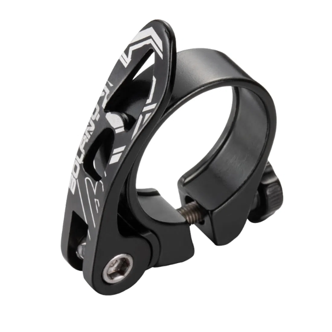 Collarino Reggisella in alluminio, nero, 34.9mm, con sistema di sgancio rapido, resistente alla corrosione, per mountain bike e bici da corsa