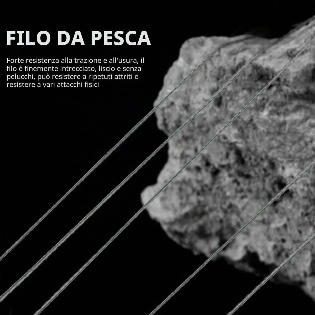 Filo da pesca intrecciato in nylon, 30 lb, 300 m, 11 kg, ad alte prestazioni per esche e pesca