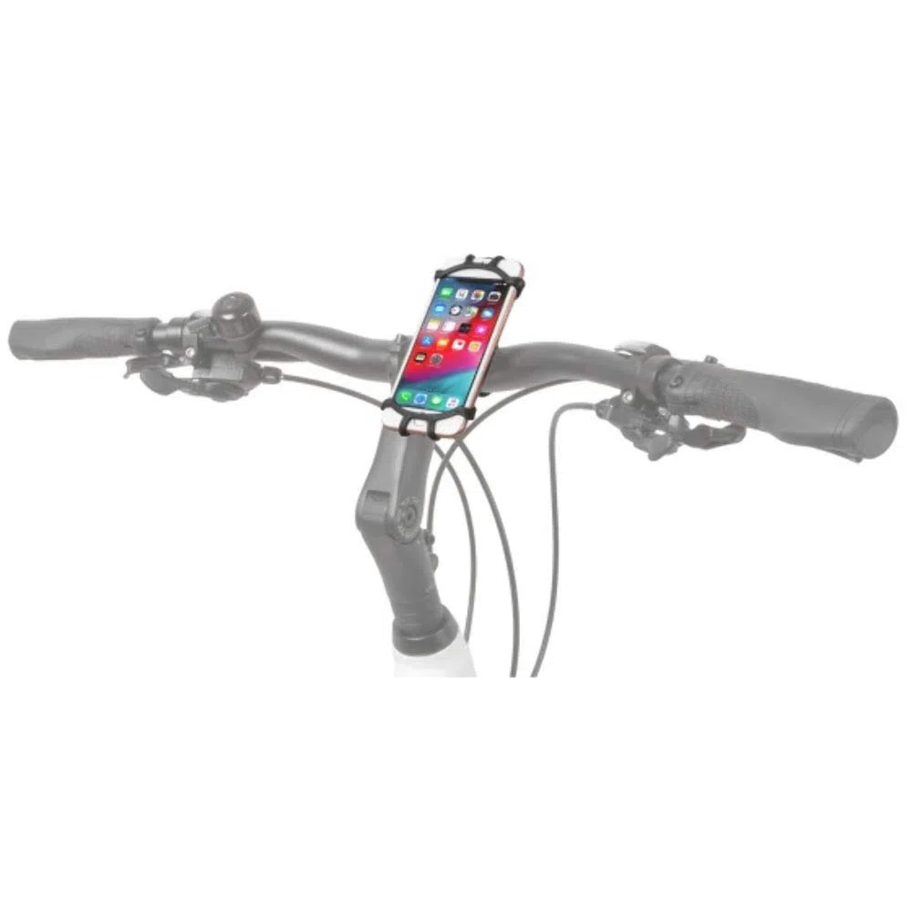 Universal Holder Bike Mount Flex Smart Phones And Other Devices, Black, 360 Degree Rotatable, Am