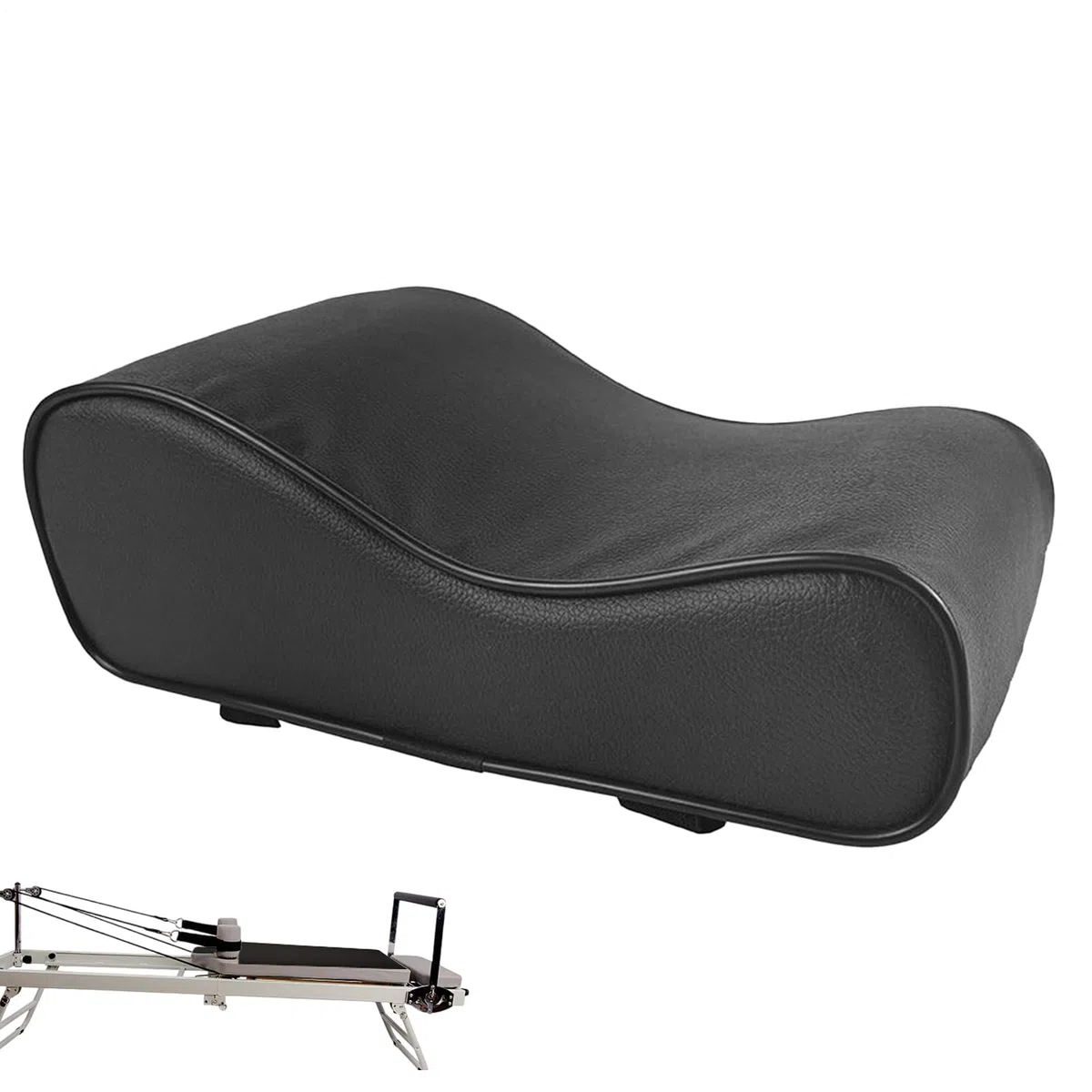 Cuscino Pilates per Testa e Collo - Poggiatesta Pilates in Pelle PU | Cuscino Reformer Multifunzionale per Allenamento Fitness, Yoga, Stretching | Accessorio Pilațes Pêr Uomo Donna Casa Palestra