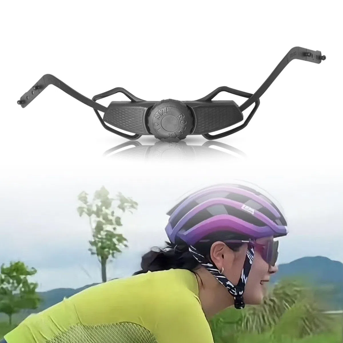 Sharplace Fibbia di Bloccaggio, Regolatore del Casco, Sistema di Ritenzione Universale per Casco per Ciclismo, Il Pattinaggio, L'alpinismo, L'equitazione, può Regolare La Circonferenza della Testa