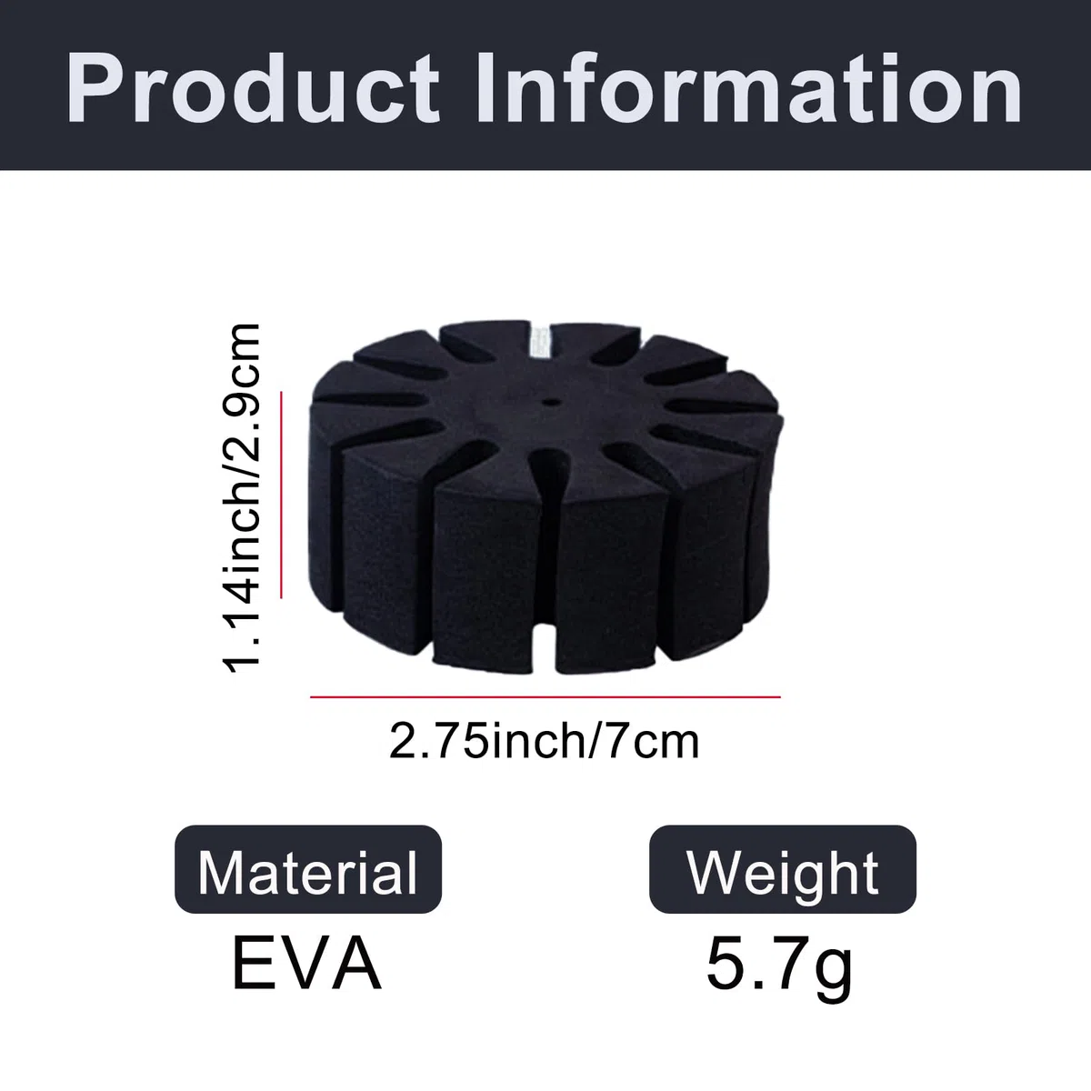 8PCS EVA freccia separatore titolare rotondo