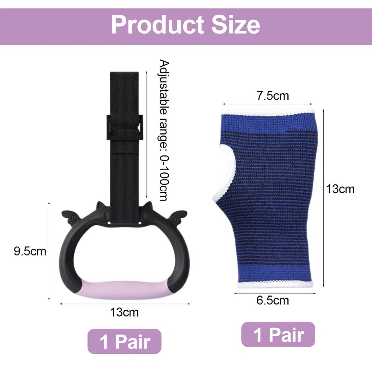 1 Paio di Anelli Sportivi per Bambini E 1 Paio di Protezioni per I Palmi, Attrezzatura Fitness per Bambini, Attrezzatura per Allenamento Fisico per Bambini, Accessori Fitness Indoor