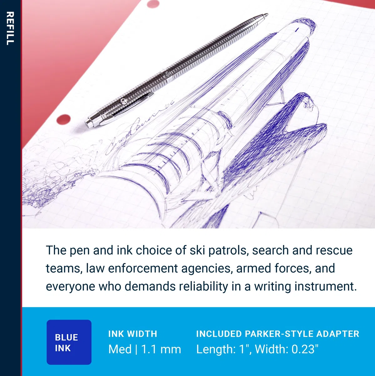 Fisher Space Pen FP1211 Coltello Tascabile, Unisex – Adulto, Blu, Taglia Unica