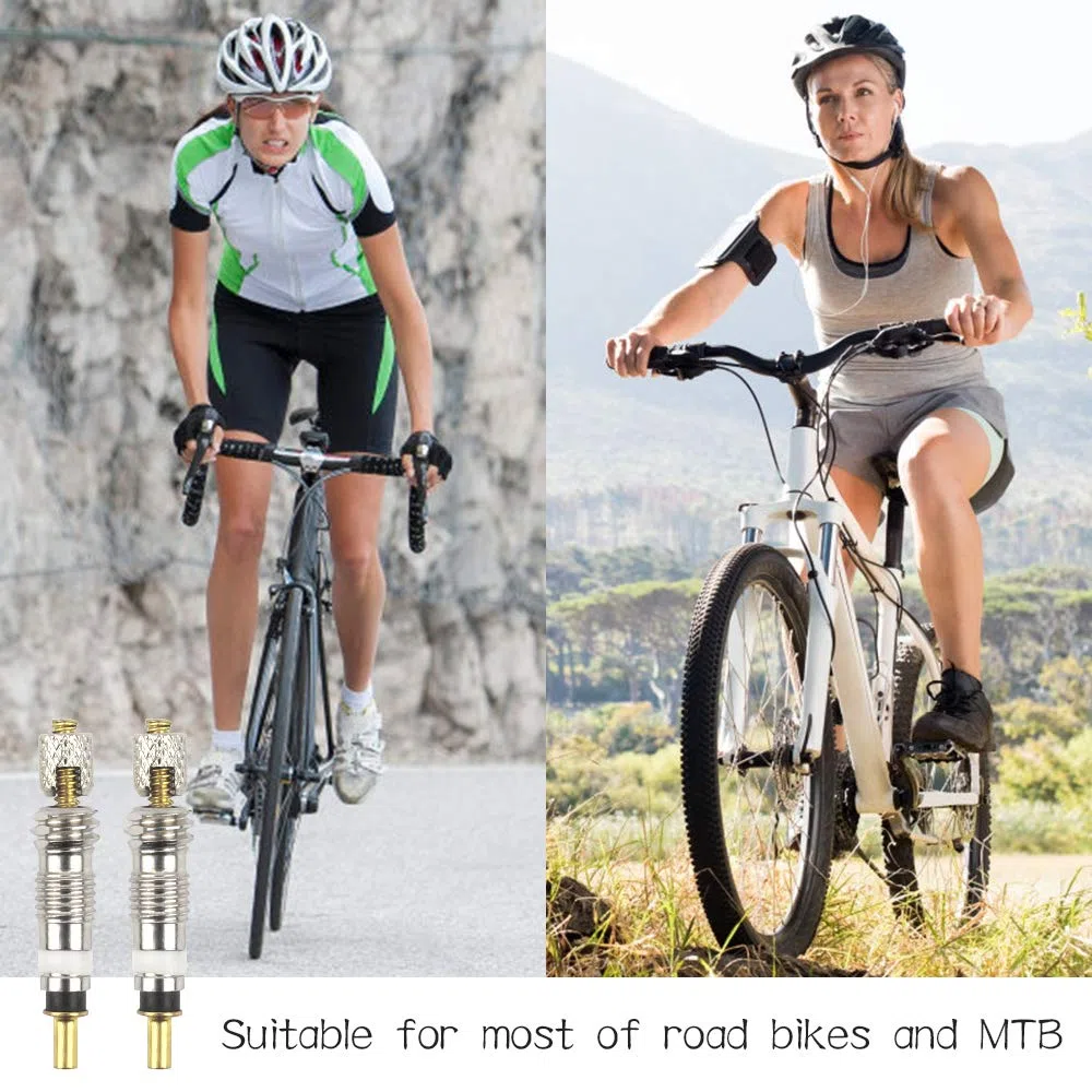 Presta Valve Cores 20 pezzi per Mountain Bike Adattatore universale per Valvola per Bicicletta Nucleo Valvole per Bici e MTB
