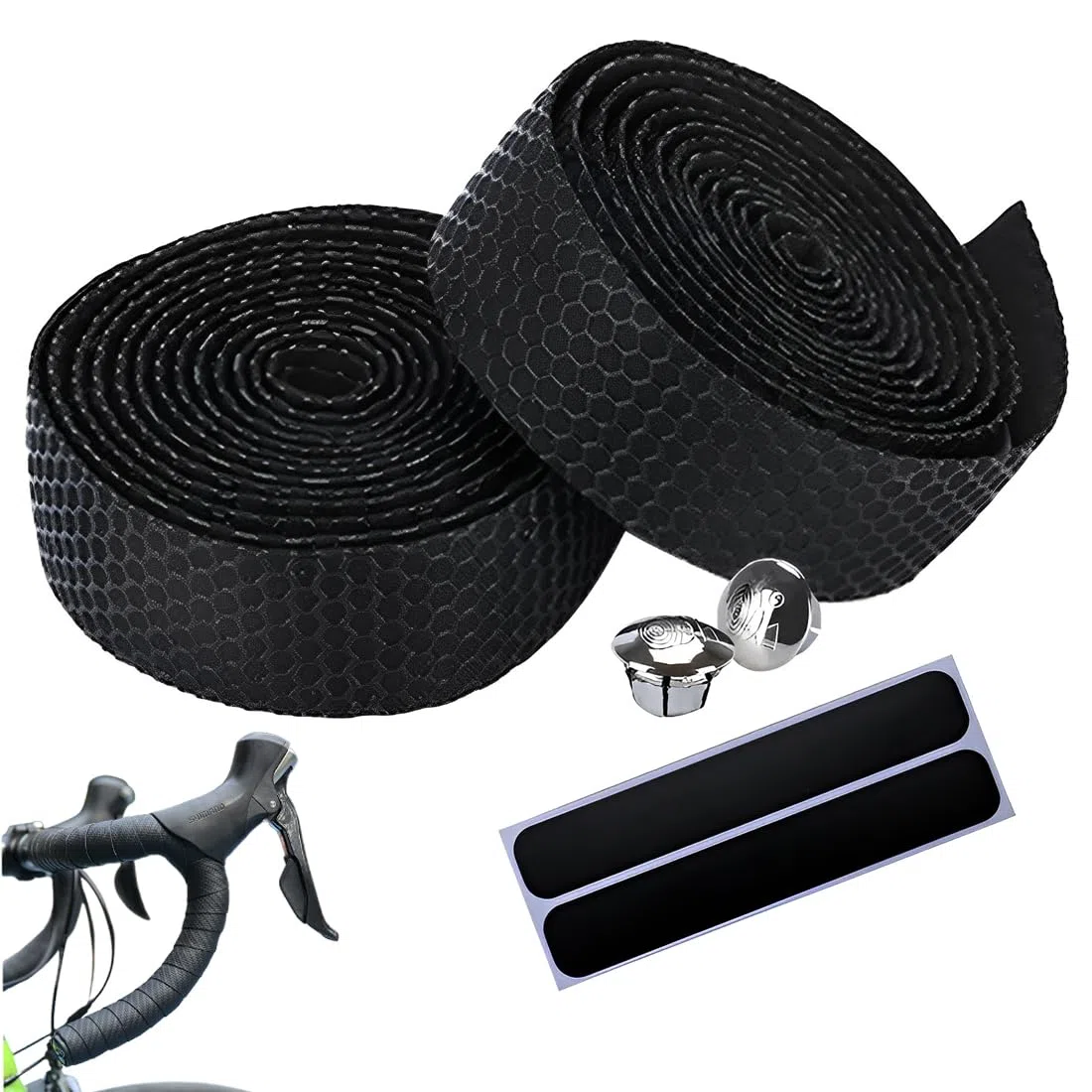 1 Set,Nastro Manubrio per Bici da Corsa e Gravel, Adatto per MTB, Bici Gravel e Bici Corsa, Facile da Installare Senza Collanti