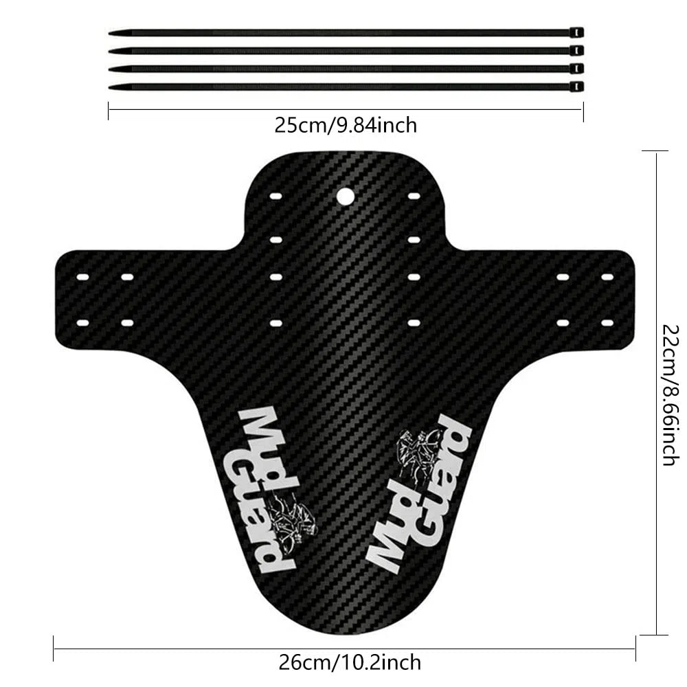 2 Pezzi Parafango MTB, Mud Guard Bici, Set Parafango per Mountain Bike, Mud Guard Bici, Parafango Compatibile Anteriore e Posteriore e Sono Adatti per Ruote di Dimensioni da 16 a 29 Pollici