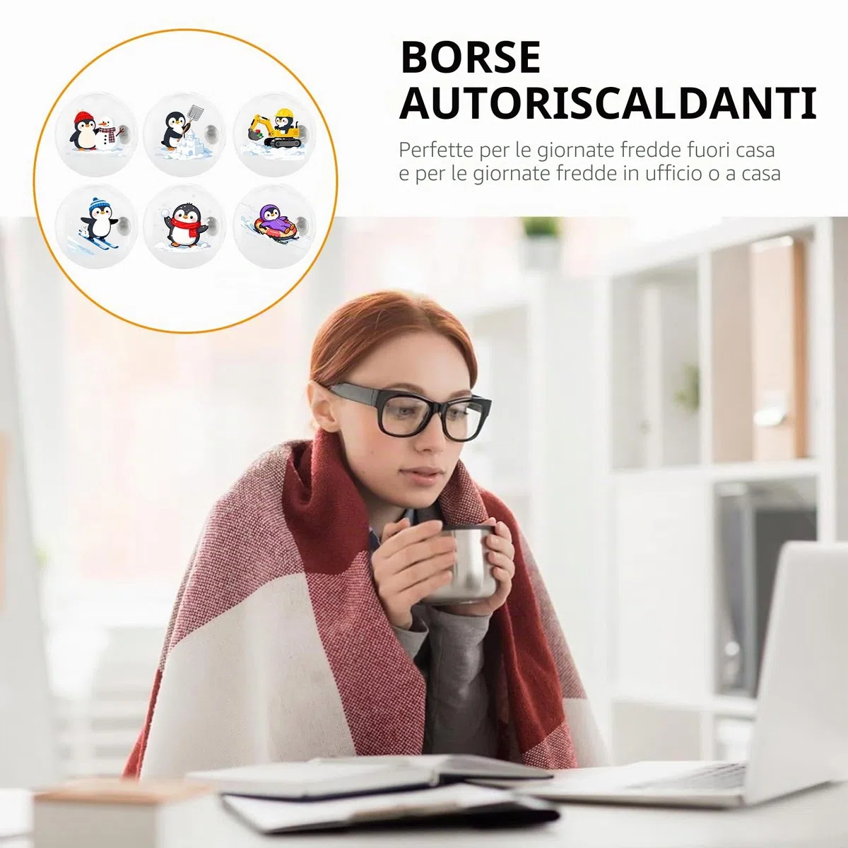 Scaldamani Riutilizzabile,6 Pezzi Scaldamani Tascabile,Scaldatasche Tascabili per Bambini,per le Fredde Giornate Invernali,Viaggi,Sport,Campeggio,Escursioni