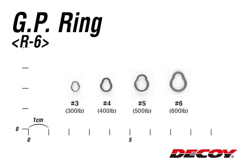 Decoy R-6 GP Ring Super Strong and Small Solid Rings Size 4 (5045) 4989540815045