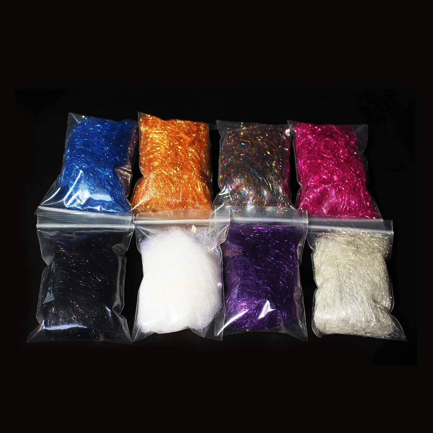 Tigofly ICE DUBBING Ice Dub Thread Wing Body Trota Ninfa Pesca a Mosca - 8 confezioni da 2 g/confezione da 16 colori a scelta (opzione 2)