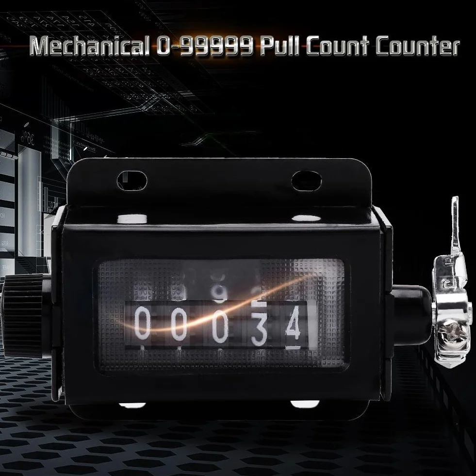 Contatore di Conteggio Meccanico 5 Cifre 0-99999 Clicker Azzerabile