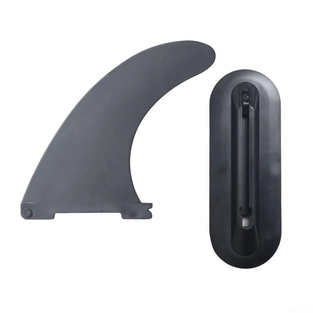 Pinna a sgancio rapido in nylon nero per tavola da surf per stabilizzatore adatto per stand up paddle e per kayak potenziata idrodinamica (B)