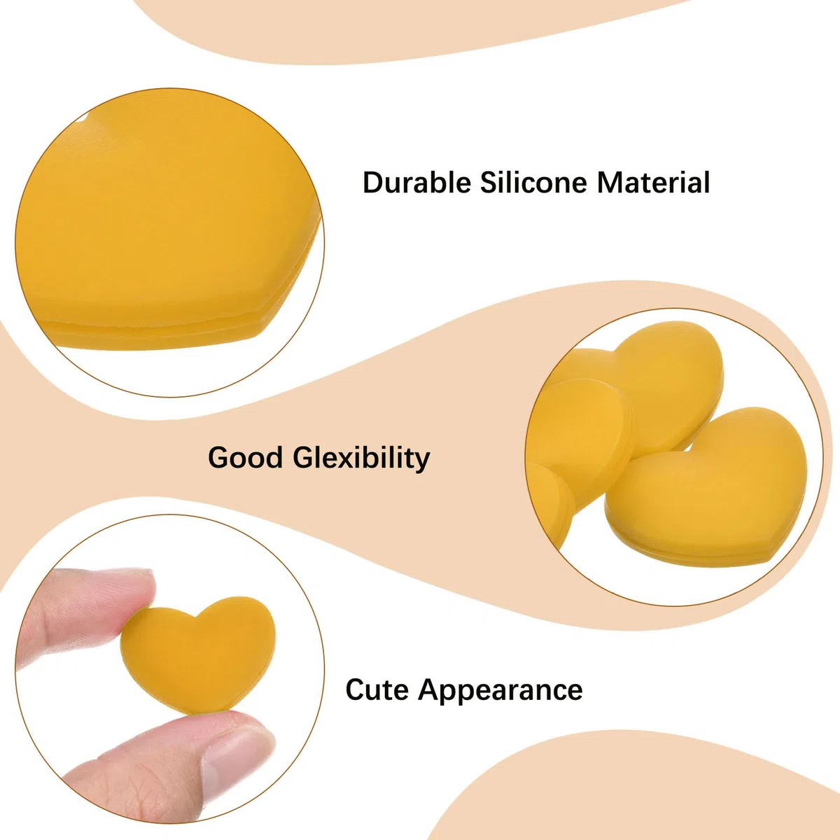 Racchetta da tennis antivibrazioni, ammortizzatore in morbido silicone per racchetta da tennis, a forma di cuore