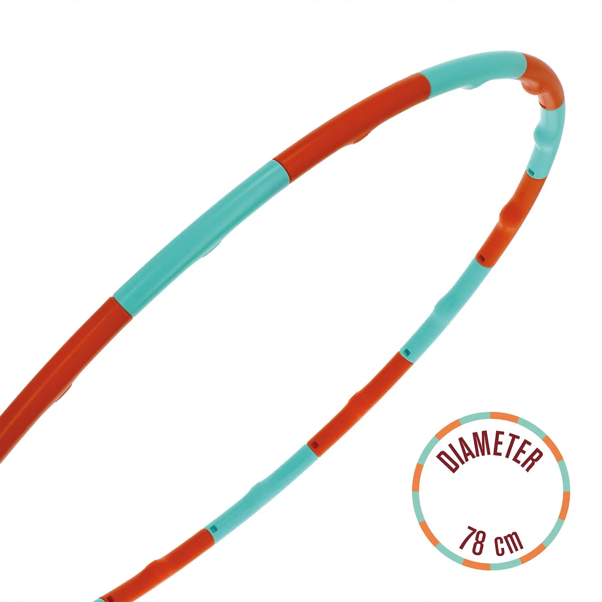 Legami - Hula Hoop Adulti, Hula Hoop Bambini, Fitness Dimagrante, Cerchio Gioco Divertimento Assicurato, Facile da Assemblare, Facile da Usare, 16 Sezioni, Diametro 78 cm