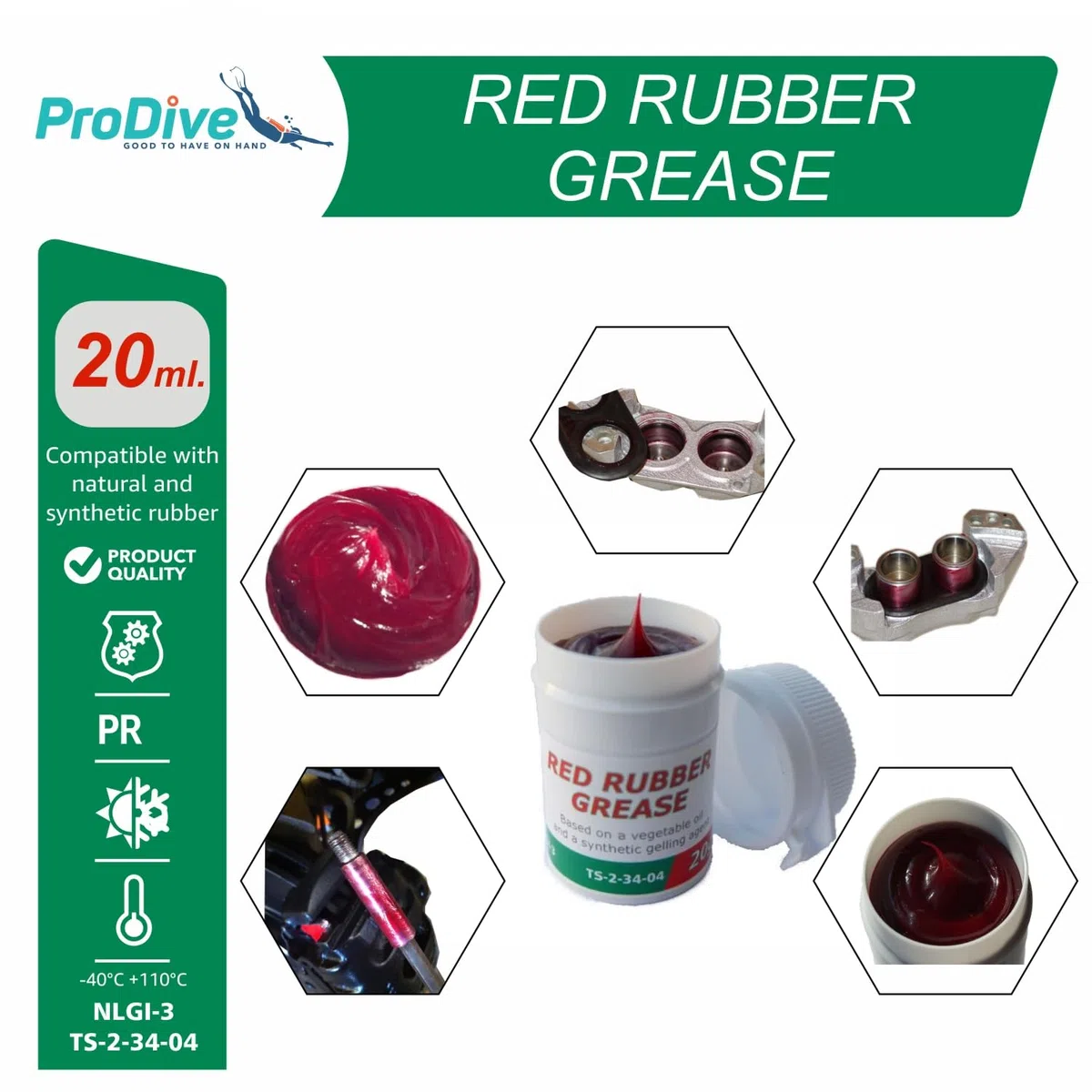 Castrol Red Rubber Grease Grasso per guarnizioni in gomma dei pistoni delle pinze dei freni e del bagagliaio, per una superba fluidità, 20 g