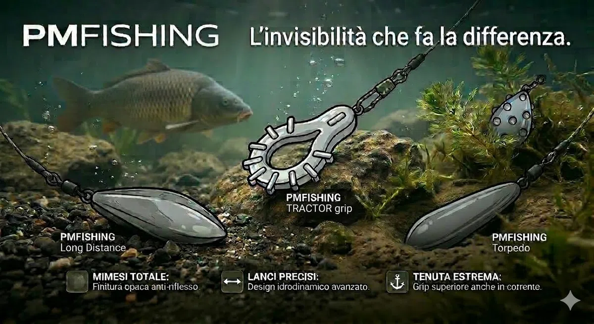 kit 6 Piombi da Pesca FLAT SQUARE IN LINE Piombo Carpfishing Pesca a Fondo Lago Fiume Carp Carpa 90-100-115gr PM fishing nash