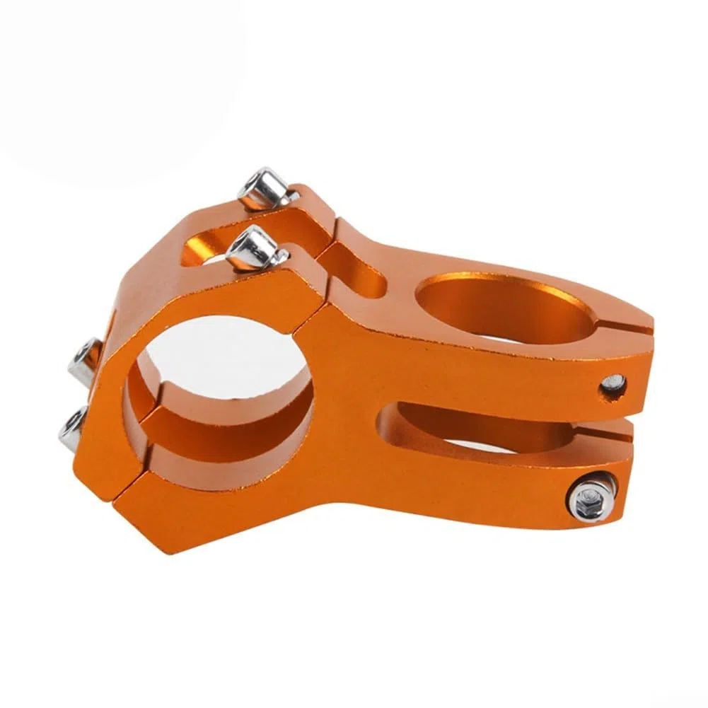 SPORTARC Attacco manubrio corto per bicicletta, aggiorna la tua corsa con attacco regolabile per bici , manubrio corto per bicicletta 31 8 mm (arancione)