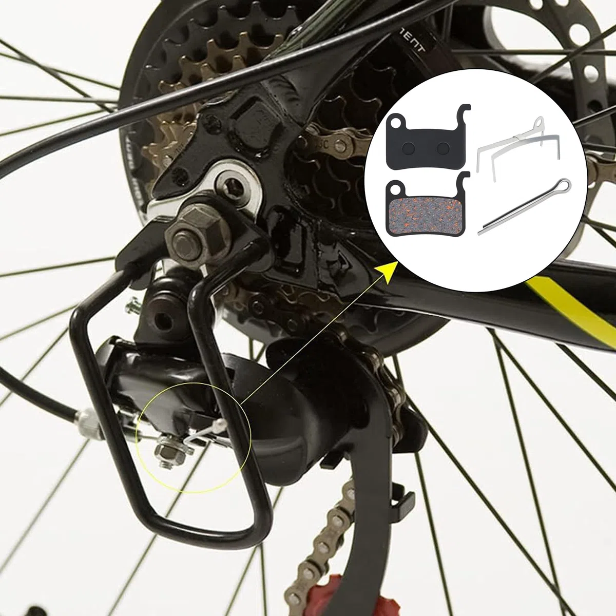 4 paia di pastiglie freno in resina per freni a disco per bicicletta Shimano Deore XT XTR LX SLX Hone Alfine Saint