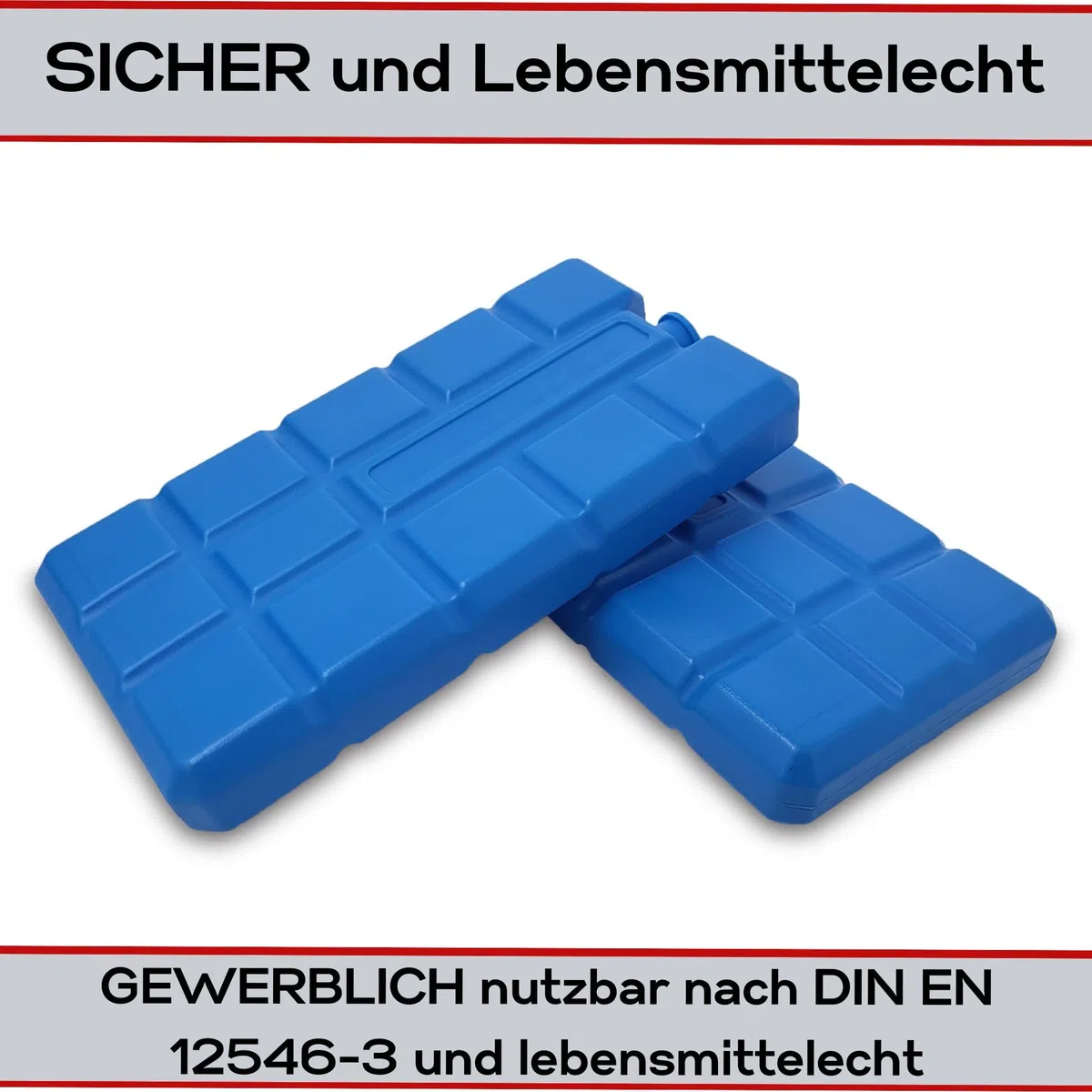 ToCi 6 pile refrigeranti da 400 ml – Elementi di raffreddamento piatti per borsa termica e refrigerante – Batterie riutilizzabili in plastica senza BPA – Cuscinetti refrigeranti per picnic, viaggi