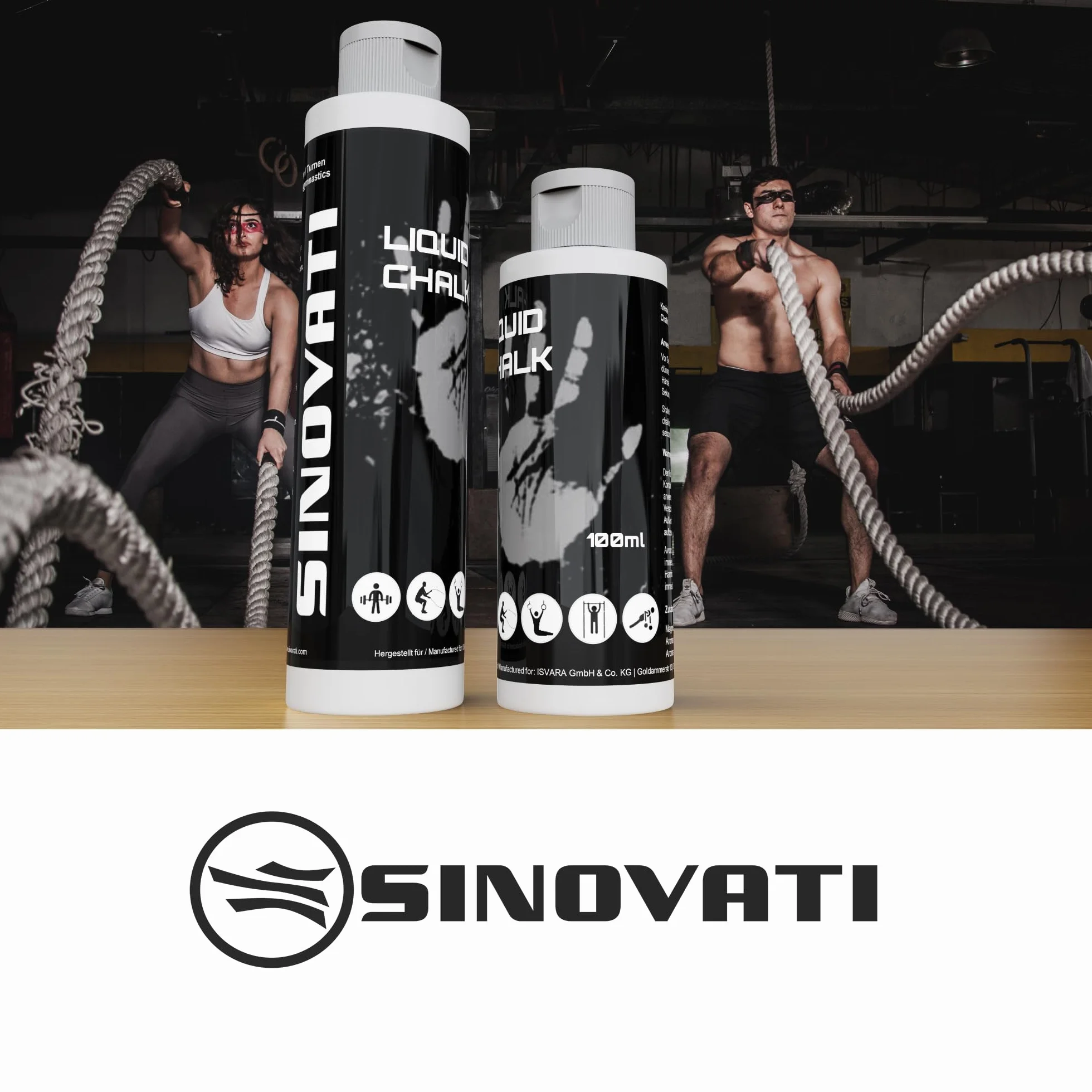 SINOVATI Liquid Chalk Gym Gesso liquido Sport per Arrampicata, Boulder, Pole Dance Grip | Asciugatura Rapida