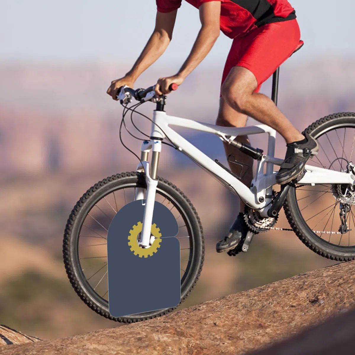 Coperchio Di Protezione Del Rotore Bici, Copertura Per Freni A Disco Bici In PVC, Protezione Antiolio E Sporco Per Ruote, Paratia Antirumore Per Freni, Adatta A Tutti I Tipi Di Disco, 51x33cm