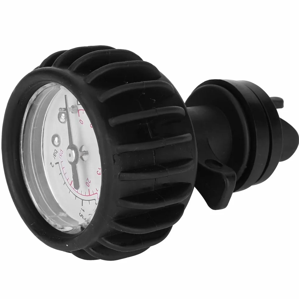 POENVFPO Barometro Singolo per Gommone, Manometro in PVC da 30 PSI, Accessori per Kayak per Progetti All'aperto, Sci Nautico, Surf, ECC.
