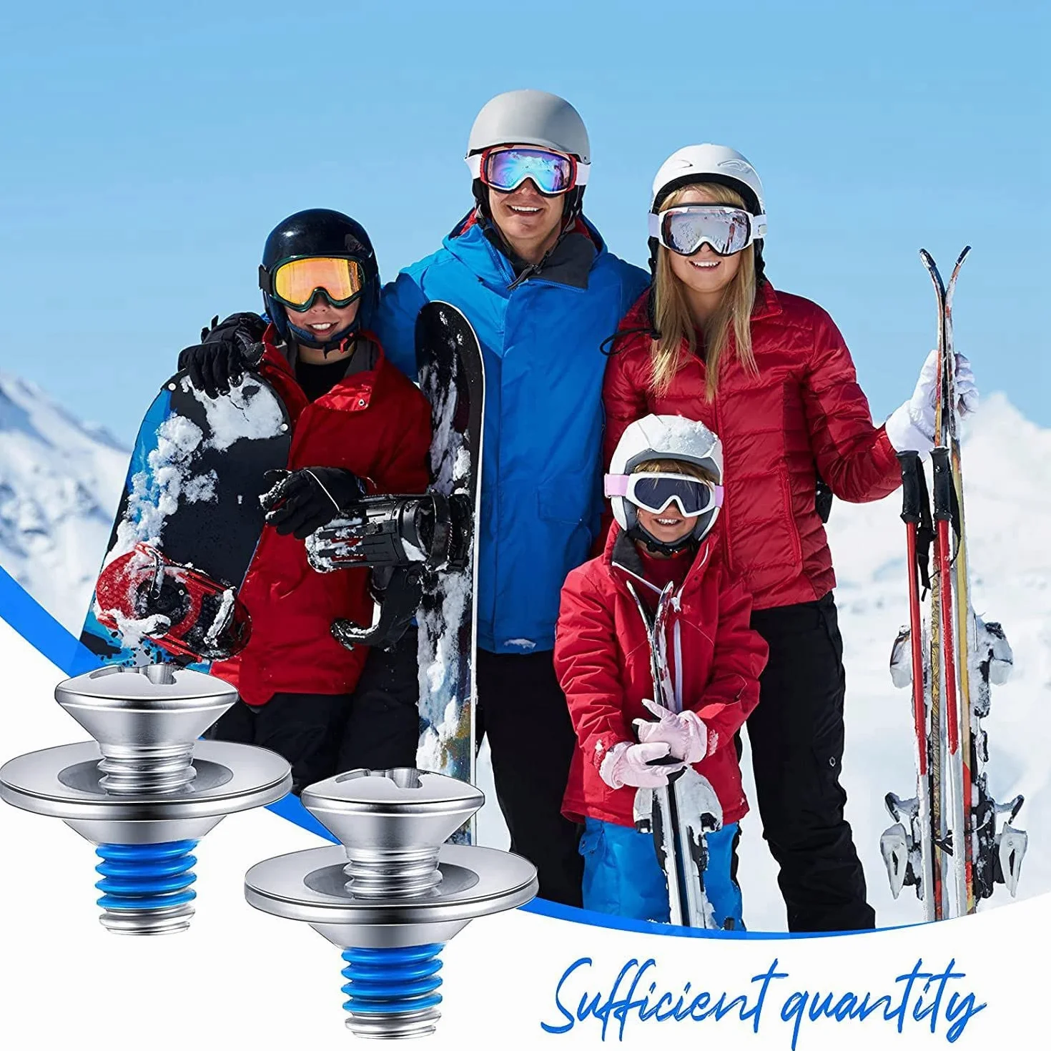 Il Set di di Fissaggio per Snowboard Include 4 Pezzi di di Montaggio per Snowboard e 4 Pezzi di Rondelle per da Snowboard