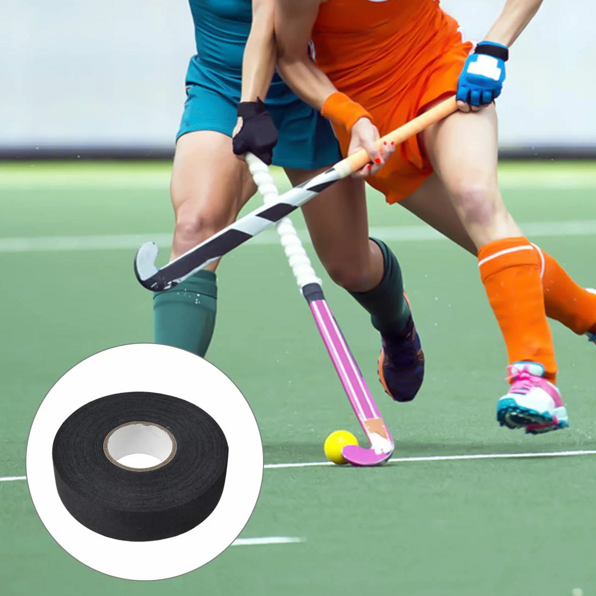 WEONE Nastro Tessuto per Hockey, 23m Nastro Bastone da Hockey, Adesivo Nastro Antiscivolo per Impugnatura da Badminton, Racchetta da Ping Pong, Corda Saltare, Golf, Racchetta Squash Tennis