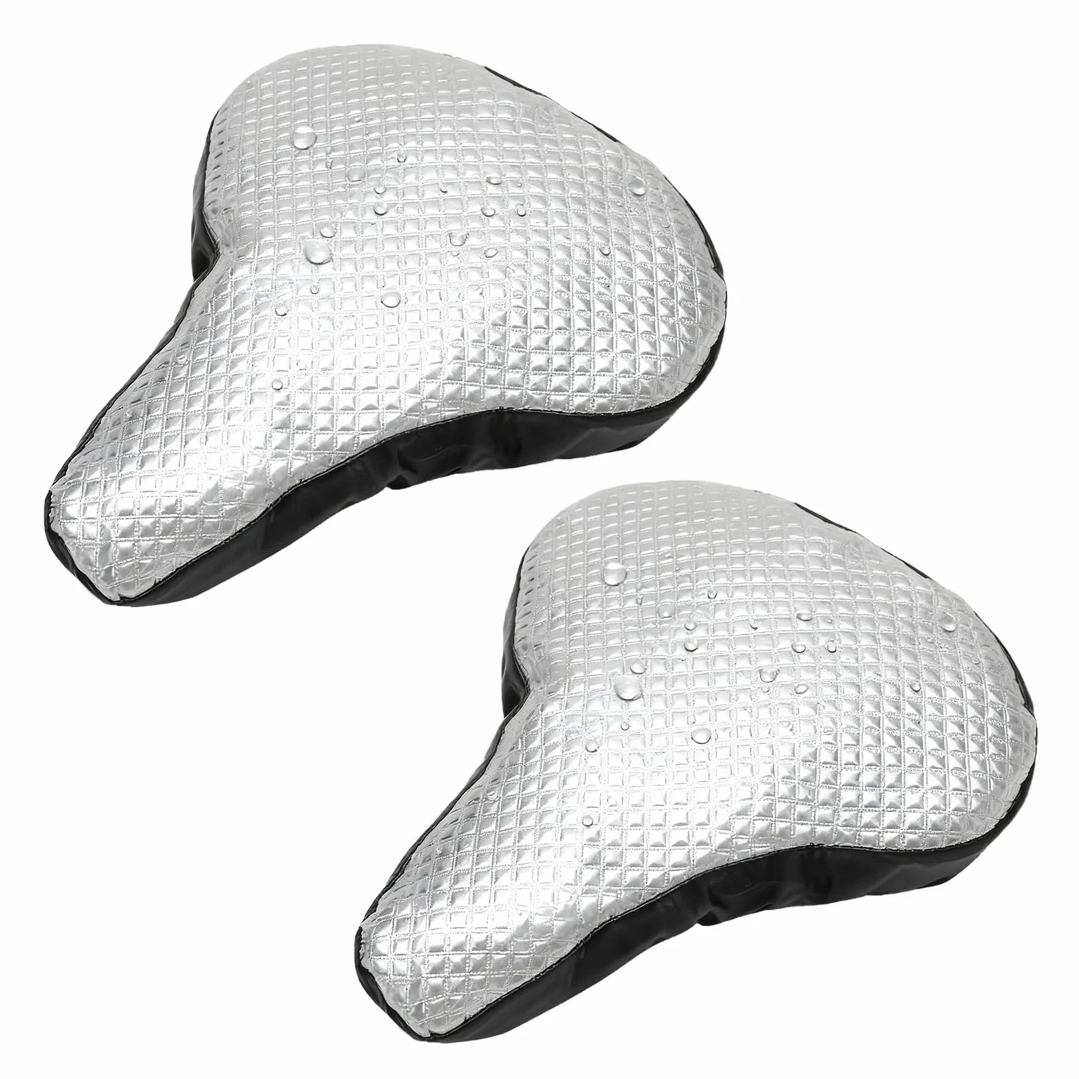 2PCS Copri Sella Bici Imbottito con Copertura Impermeabile, Coprisella Bici Impermeabile Cuscino Ergonomico per Coprisella Bici Imbottito da Donna e da Uomo Adatto alla Maggior Parte delle Biciclette