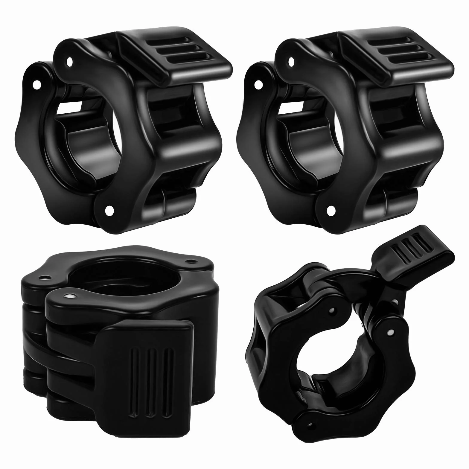 4 Pezzi Morsetti Per Bilanciere Collari Clip Per Barre Olimpiche Morsetti Per Bilanciere Da 1 Pollice Collari Di Bloccaggio Per Bilancieri Olimpici Professionali a Sgancio Rapido Per Il Fitness