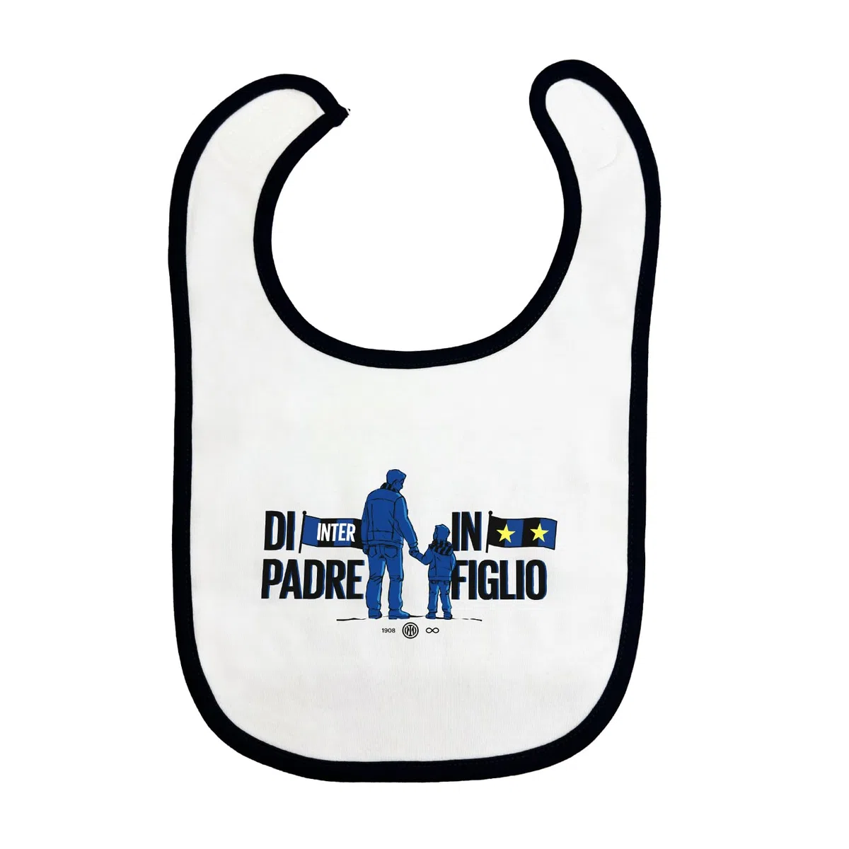 Bib, Bavaglino Neonato Unisex Bambino, Bianco, Taglia unica, Padre/Figlia