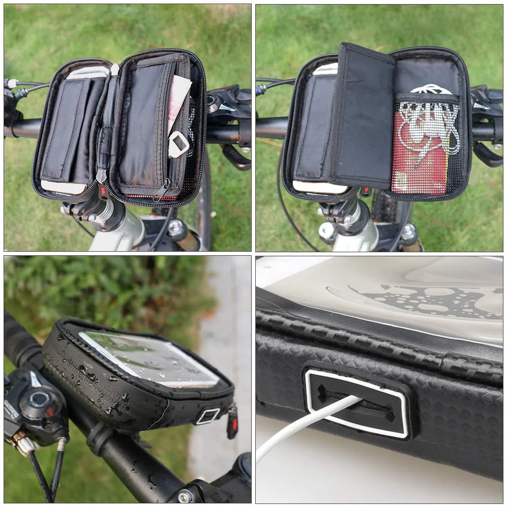 ROTTO Porta Cellulare Bici Supporto Telefono Bicicletta Borsa Manubrio Impermeabile con 360°Rotazione