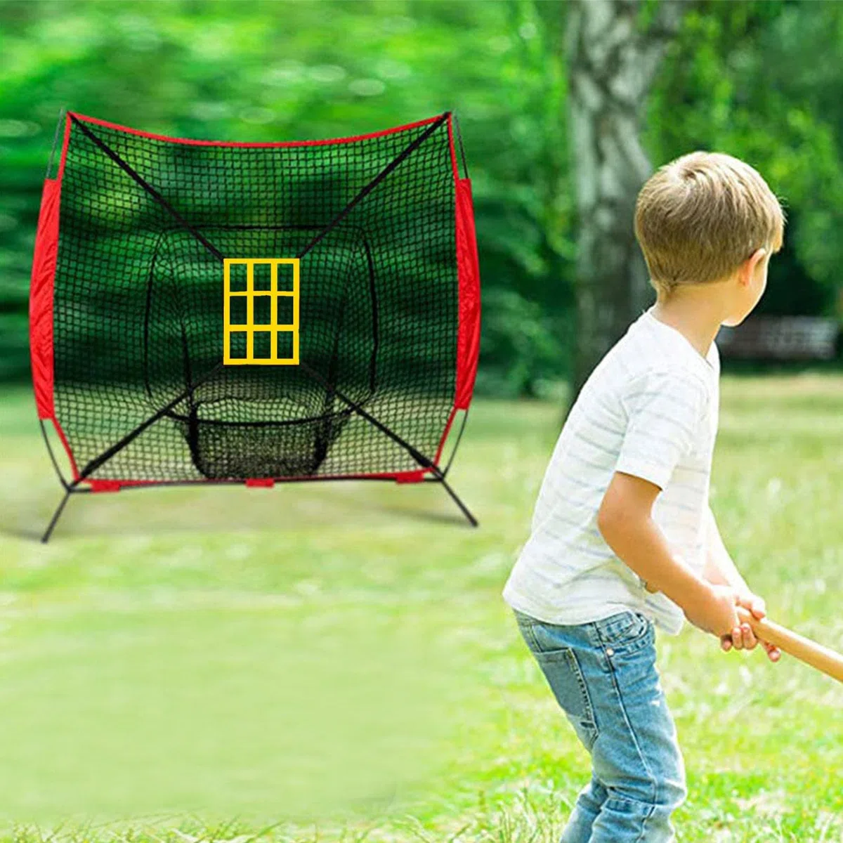 Rete da allenamento da baseball - Colpire Batting Catching Pitching Training Net - Backstop Screen Equipment Training Aid